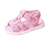 Chaussures d'apprentissage de la marche pour enfant - Sandales pour bébé - Chaussures plates en caoutchouc antidérapant - Chaussures d'été pour bébé - Chaussures d'extérieur pour enfant, Rose 2., 21