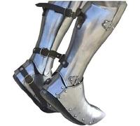 Chaussures d'armure médiévale chevalier gothique sabatons jambe pieds armure 16ème siècle guerrier acier larp sabatons réplique cosplay costume de combat