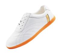 Chaussures d'arts Martiaux, Baskets de Marche Kung Fu Tai Chi antidérapantes pour la Pratique du Taekwondo, Sport en Salle.,Blanc,42 EU