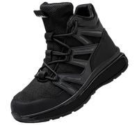 Chaussures d'assurance du travail anti-crevaison antidérapantes pour homme, Noir , 10 UK 3X-Narrow