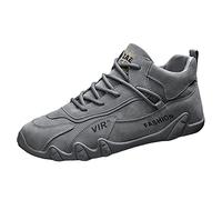 Chaussures d'assurance main-d'œuvre pour homme - Chaussures de marche antidérapantes - Chaussures de sport plates - Légères - Chaussures de sport respirantes - Baskets larges - Semelle souple