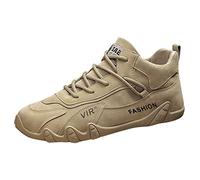 Chaussures d'assurance main-d'œuvre pour homme - Chaussures de marche antidérapantes - Chaussures de sport plates - Légères - Chaussures de sport respirantes - Baskets larges - Semelle souple