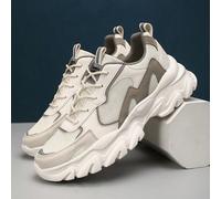 Chaussures d'athlétisme à lacets avec motif de lettres et patchwork pour hommes, baskets Épais à la mode, convenant à l'école, aux sports décontractés, à la course sur route - Tennis pour hommes EUR40