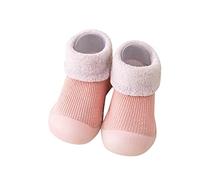 Chaussures de 3 mois pour enfant WarmThe Floor Chaussettes antidérapantes Prewalker Chaussures 1 bébé, Rose, 20 EU