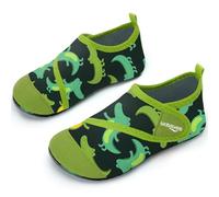Chaussures de bain, chaussures de plage, chaussures de natation, chaussures aquatiques, chaussures aquatiques, séchage rapide, chaussures pieds nus, chaussures pour enfants, Crocodile vert foncé,