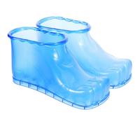 Chaussures de Bain de Pieds Massant en Plastique Bleu, Grosse Capacité | Usage Domestique Pratique, Nettoyage Facile, Sécurité D’emploi, Aide à Limiter les Infections du Pied