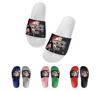 Chaussures de bain personnalisées, pantoufles, ajoutez vos photos et textes pour un cadeau personnalisé Unisexe