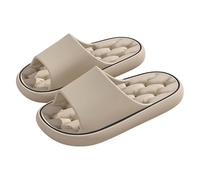 Chaussures de bain pour homme et femme - Sandales de bain ultra douces - Antidérapantes - En mousse à mémoire de forme - Avec semelle antidérapante, kaki, 40