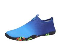 Chaussures de bain unisexes pieds nus pour homme et femme - Chaussures aquatiques - Séchage rapide - Chaussures de surf - Chaussures de trail - Chaussures de fitness avec semelle antidérapante, Bleu F