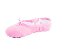Chaussures de ballerine pour fille - Chaussons de ballet antidérapants avec sangles pré-cousues - Ballerines confortables - Facile à enfiler, PK2, 30 EU