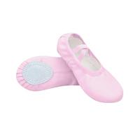 Chaussures de Ballet en Cuir Doux pour Filles et Garçons - Souliers de Danse pour Tout-Petit/Petit/Grand Enfant