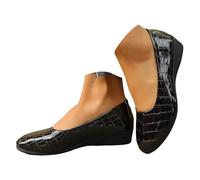 Chaussures de ballet en cuir synthétique pour femme - Chaussures de bureau élégantes - Chaussures d'été - Chaussures d'hôpital - Chaussures de danse - Chaussures d'extérieur - Imperméables