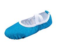 Chaussures de ballet pour filles avec semelle souple antidérapante pour ballet jazz et cours de danse contemporaine, 02 Bleu ciel, 36 EU
