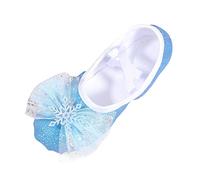 Chaussures de ballet pour filles avec semelle souple antidérapante pour ballet jazz et cours de danse contemporaine, Bleu (01), 28 EU