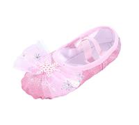 Chaussures de ballet pour filles avec semelle souple antidérapante pour ballet jazz et cours de danse contemporaine, 02 Rose, 36 EU