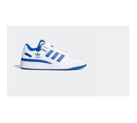 Chaussures de basket ADIDAS Forum Low blanches et bleues à lacets et scratch 38