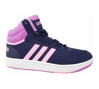 Chaussures de Basket-ball ADIDAS Hoops Mid 30 K - Rose/Bleu marine - Mixte/Enfant 37 1/3