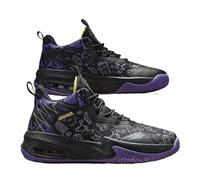 Chaussures de basket-ball montantes for hommes avec tissu Oxford Graffiti imperméables, respirantes, respirabilité accrue, chaussures de course antidérapantes et absorbant les chocs, bottes de basket-