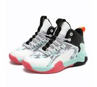 Chaussures de basket-ball pour enfants garçons et filles - Chaussures de basket-ball confortables pour garçons (petit enfant/grand enfant) - Chaussures en toile - Taille 13, vert menthe, 28 EU