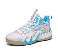 Chaussures de Basket Unisexe Montantes Intérieur Extérieur et Entraînement | Enveloppe TPU Médio-Pied, Support de Voûte, Amorti Rebond, Semelle Gomme Adhérente, Tige Respirante