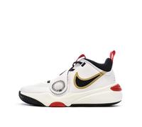 Chaussures de Basketball Blanches/Noires Garçon Nike Team Hustle D 11 36 1/2