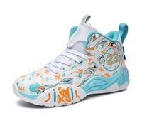 Chaussures de Basketball for Hommes et Femmes, Amorti à Rebond élevé, Semelle extérieure Durable et adhérente, Mesh Respirant, idéales for Le Terrain(White Moon,43 EU)