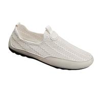 Chaussures de Bateau Hommes Plates Mesh Escarpins Antidérapant Chaussures d'été sans Lacets Casual Mode Mocassins Confortables à Enfiler Hommes 40