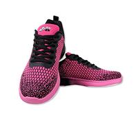 Chaussures de bowling - Aloha HexaGo - Chaussures de bowling pour femme, homme et adolescent - Pour droitiers et gauchers, Rose/noir, 41 EU