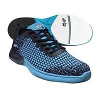 Chaussures de bowling - Aloha HexaGo - Chaussures de bowling pour femme, homme et adolescent - Pour droitiers et gauchers, Turquoise/noir., 38 EU