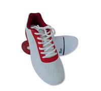 Chaussures de bowling - Aloha HexaGo - Chaussures de bowling pour femme, homme et adolescent - Pour droitiers et gauchers, Blanc/rouge, 42 EU