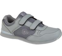 Chaussures de bowling en herbe Dek Drive pour hommes avec fermeture velcro, style sneaker DF950 (44,5 EU) (Gris)