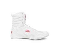 Lonsdale HESKIN Chaussures de Boxe, Unisexes, Blanches, Rouges, 40 EU, Blanc/Rouge, 40 EU
