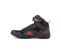 Lonsdale Mixte Rufford Chaussures de Boxe, Noir/Rouge, 41 EU