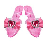Chaussures de Cendrillon en Cristal pour Filles - Talons de Jeu de Rôle Princesse Paillettes | Plats de Dressing Transparents Paillettes | Petits Acteurs de Princesse pour Enfants, Fête Théâtrale