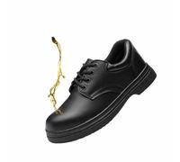 Chaussures de chef antidérapantes pour hommes, chaussures de chef résistantes à l'eau et à l'huile, chaussures de travail légères et confortables, chaussures de chef de cuisine pour hommes(43)