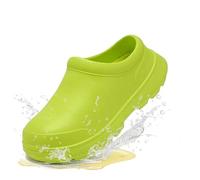 Chaussures de chef for hommes et femmes, antidérapantes, résistantes à l'huile, sabots de travail imperméables for la restauration et la restauration - Chaussures de sécurité confortables(Green,42/43)