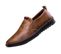 Chaussures de conduite en cuir souple pour homme, tendance, texturées, antidérapantes, douces, confortables, décontractées, élégantes et belles, chaussures de loisirs légères, chaussures habillées