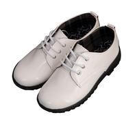 Chaussures de costume pour garçon - Chaussures basses à lacets - En cuir - Style classique et tendance - Derby - Pour mariage, fête, communion - Élégantes - Pour le printemps, l'été et l'automne