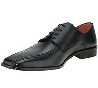 Chaussures de costume pour homme - Derby en grandes tailles - avec lacets - Semelle sol en cuir - Étiquette cérémonias - Carlo GARELLI 941., Noir , 50 EU