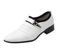 Chaussures de costume pour homme - Noir - Dentelle vernie - Respirantes - Chaussures d'affaires décontractées - Antidérapantes - Chaussures de danse - Chaussures basses - Loisirs - Oxford - Élégantes