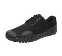 Chaussures de course à pied camouflage pour homme - Antidérapantes - Pour la randonnée, le trekking, la marche, l'escalade, le fitness, le sport - Chaussures plates compensées, Noir , 39 EU