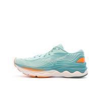 Mizuno Wave Skyrise 4 Womens Running Shoes Blue Cushioned Comfort Run Trainers