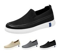 Chaussures de course à pied pour homme - Chaussures de sport urbaines - Orthopédiques - Chaussures de sport décontractées minimalistes - Légères et respirantes - Jogging Trekking Tennis Cadeau, Noir