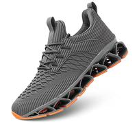 Chaussures de course à pied pour homme - En maille respirante - Tendance - Pour la gym, le tennis - Style décontracté - Zapatos, gris, 43.5 EU