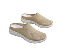 Chaussures de course décontractées pour femme pour un usage quotidien. Sandales confortables à semelle souple et bout ouvert, parfaites pour le printemps et l'été, kaki, 42 EU