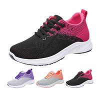 Chaussures de Course Femme Respirant Léger Baskets Course sur Route 2025 Sport Sneakers Chaussures de Marche Jogging Trail Gym Fitness Tennis, orange., 37 EU