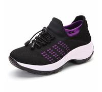 Chaussures De Course Femmes Chaussures De Marche Orthopédiques Diabétiques Hallux Valgus Chaussures Légères Respirantes Plateformes De Formation, Chaussures De Jogging En Extérieur.,Purple-41.5 EU