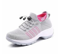 Chaussures De Course Femmes Chaussures De Marche Orthopédiques Diabétiques Hallux Valgus Chaussures Légères Respirantes Plateformes De Formation, Chaussures De Jogging En Extérieur.,Gray-42.5 EU