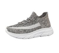 Chaussures de course légères et confortables pour homme et femme - Grande taille - Respirantes - Chaussures de loisirs pour homme et femme, kaki, 39 2/3 EU