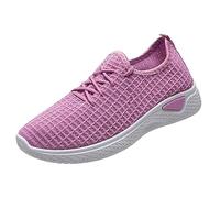 Chaussures de course pour femme - Antidérapantes et respirantes - Amortissement élevé - Avec semelle souple - Réglables - Décontractées - Pour la marche quotidienne et les promenades, lilas, 38 EU